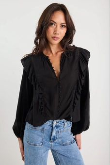 Ivy & Jack-Integrity Sheer Frill Top-tops-Mhor
