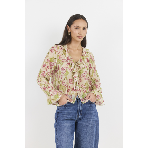 Among The Brave-Bohemian Floral Blouse
