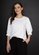 White On Black-Pleat Sleeve