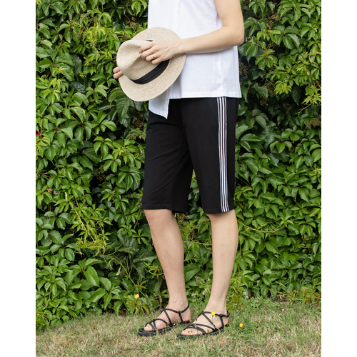 Whote On Black-Summer Shorts