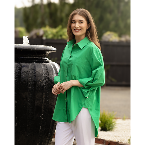 White On Black-Poplin Shirt