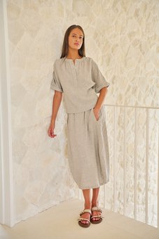 Naturals-Linen Skirt-bottoms-Mhor
