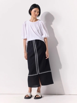 Marco Polo-Embroidered Skirt-bottoms-Mhor