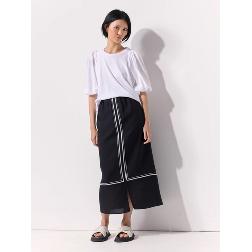 Marco Polo-Embroidered Skirt