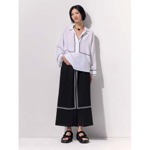 Marco Polo-Embroidered Overshirt