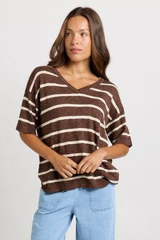 Betty Basics-Aries V Neck-tops-Mhor