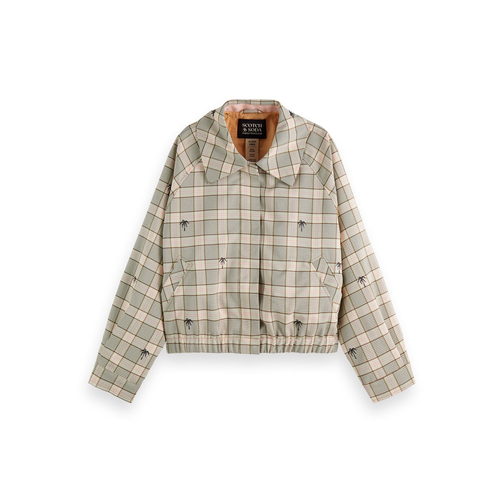 Scotch & Soda-Checked Short Jacket