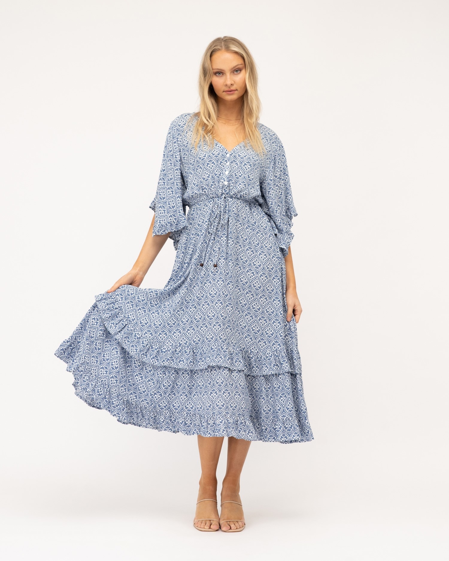 Label Of Love - Boho Maxi Dress - Dresses : Mhor - White Closet s22