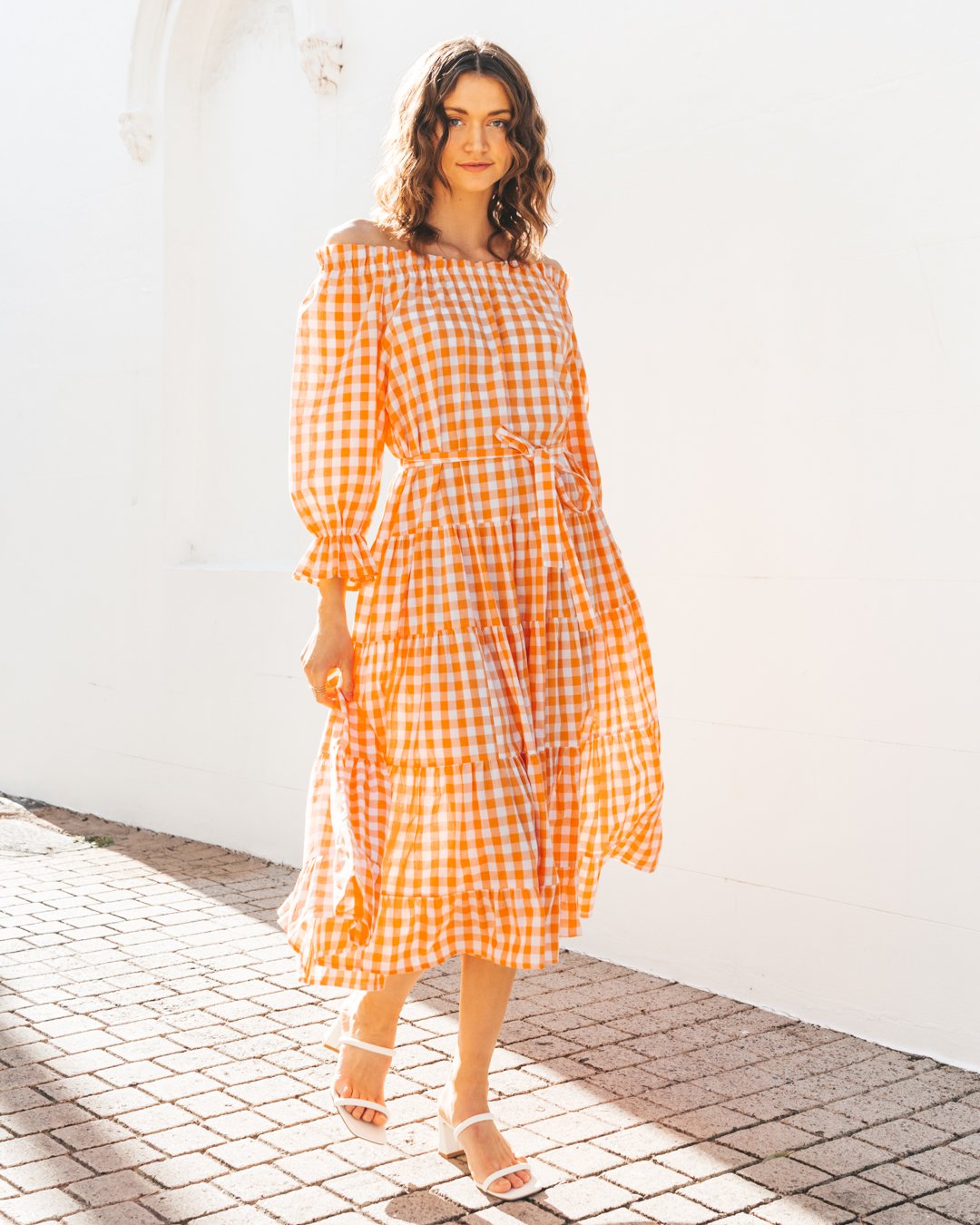 New Love Gingham Jersey Dress