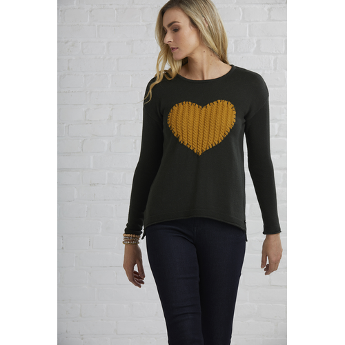 Heart Patch Sweater