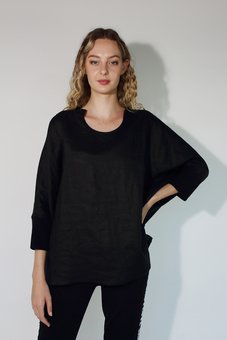 Jaclyn M - Lottie Linen Top-tops-Mhor